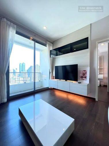 รูป 1 ห้องนอน | 1 ห้องน้ำ | BTS Asok | 46 ตร.ม. | 30,000 บาท/เดือน | ชั้น 24 — Q Asoke กรุงเทพฯ - รูปที่ 3/5