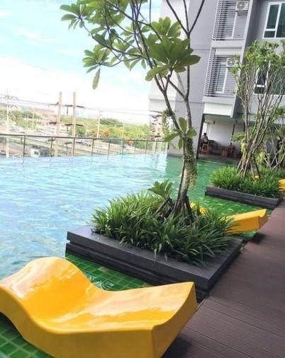 picture 2Bed | 2Bath | MRT Kamphaeng Phet | 60sqm | THB 15,000/mo | Fl.12 — Greene Condo Bangkok - 1/5