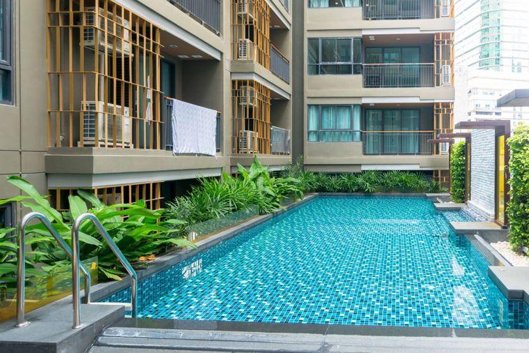รูป 1 ห้องนอน | 1 ห้องน้ำ | BTS Asok | 35 ตร.ม. | 24,000 บาท/เดือน | ชั้น 5 — Mirage Sukhumvit 27 กรุงเทพฯ - รูปที่ 1/1