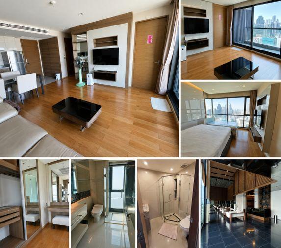 รูป 1 ห้องนอน | 1 ห้องน้ำ | BTS Saphan Taksin | 75 ตร.ม. | 47,000 บาท/เดือน | ชั้น 38 — The Address Sathorn กรุงเทพฯ - รูปที่ 1/2