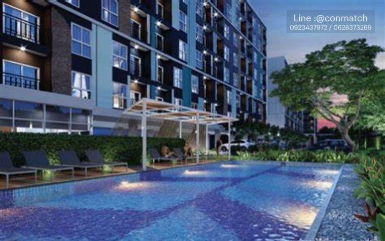 รูป 2 ห้องนอน | 1 ห้องน้ำ | BTS Punnawithi | 44 ตร.ม. | 18,000 บาท/เดือน | ชั้น 4 — Lumpini Ville Sukhumvit 77 กรุงเทพฯ - รูปที่ 1/1