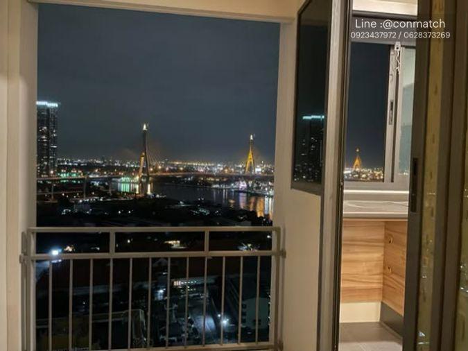 รูป 1 ห้องนอน | 1 ห้องน้ำ | BTS Surasak | 34 ตร.ม. | 16,000 บาท/เดือน | ชั้น 28 — Delight Riverfront Rama 3 - Condo กรุงเทพฯ - รูปที่ 2/5