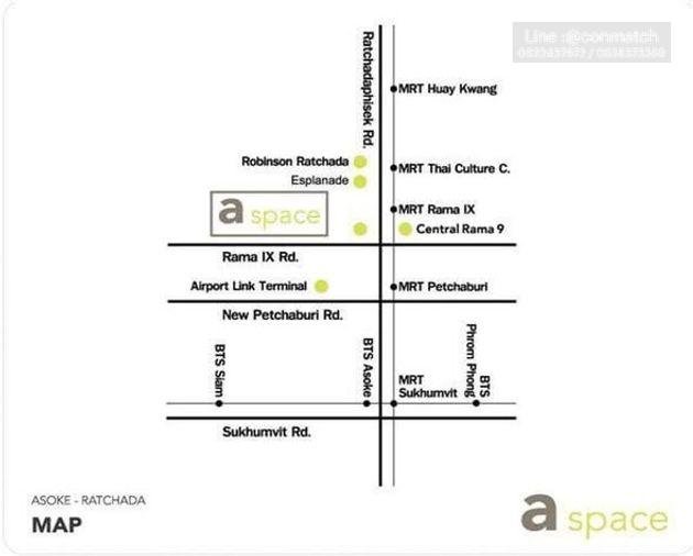 รูป 2 ห้องนอน | 2 ห้องน้ำ | MRT Phra Ram 9 | 52 ตร.ม. | 20,000 บาท/เดือน | ชั้น 7 — A Space Hideaway Asoke-Ratchada กรุงเทพฯ - รูปที่ 5/5