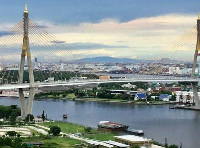 รูป 1 ห้องนอน | 1 ห้องน้ำ | BTS Surasak | 34 ตร.ม. | 16,000 บาท/เดือน | ชั้น 28 — Delight Riverfront Rama 3 - Condo กรุงเทพฯ - รูปที่ 1/5