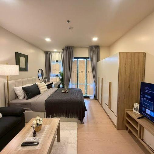 picture Studio | 1Bath | MRT Phra Ram 9 | 27sqm | THB 17,000/mo | Fl.20 — The Base Urban RAMA9 Bangkok - 1/5
