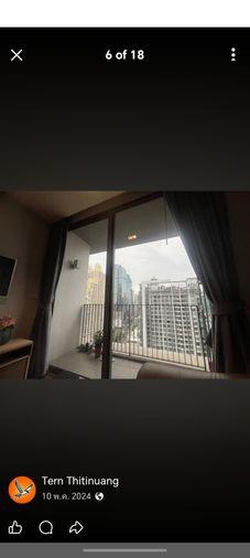 รูป สตูดิโอ | 1 ห้องน้ำ | BTS Wutthakat | 39 ตร.ม. | 24,500 บาท/เดือน | ชั้น 24 — Nara 9 Condo กรุงเทพฯ - รูปที่ 3/10