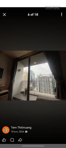 รูป สตูดิโอ | 1 ห้องน้ำ | BTS Wutthakat | 39 ตร.ม. | 24,500 บาท/เดือน | ชั้น 24 — Nara 9 Condo กรุงเทพฯ - รูปที่ 3/10