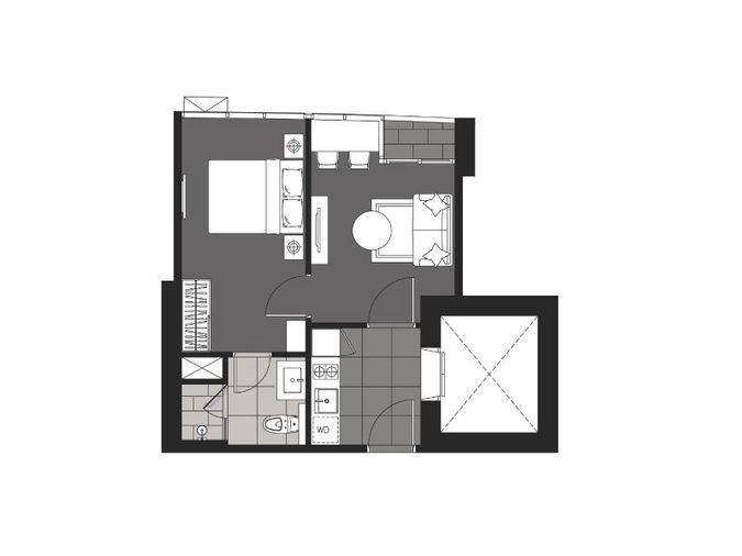 picture 1Bed | 1Bath | BTS Thong Lo | 36sqm | THB 45,000/mo | Fl.11 — Aestiq Thonglor Bangkok - 5/10