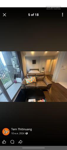 รูป สตูดิโอ | 1 ห้องน้ำ | BTS Wutthakat | 39 ตร.ม. | 24,500 บาท/เดือน | ชั้น 24 — Nara 9 Condo กรุงเทพฯ - รูปที่ 1/10