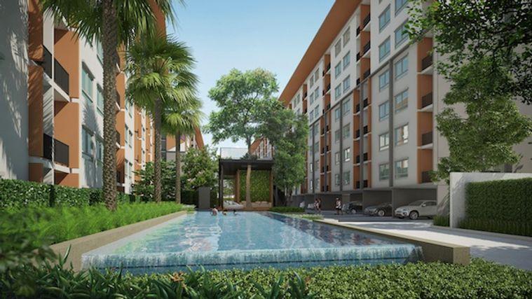 รูป 1 ห้องนอน | 1 ห้องน้ำ | MRT Talad Bang Yai | 24 ตร.ม. | 6,000 บาท/เดือน | ชั้น 3 — Plum Bangyai กรุงเทพฯ - รูปที่ 6/10