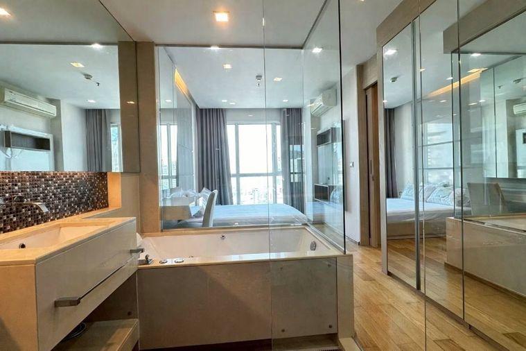 รูป 1 ห้องนอน | 1 ห้องน้ำ | MRT Phetchaburi | 45 ตร.ม. | 25,000 บาท/เดือน | ชั้น 34 — The Address Asoke กรุงเทพฯ - รูปที่ 4/9