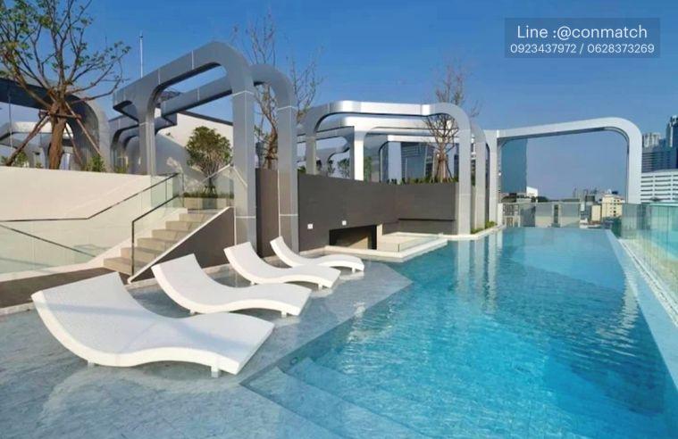 picture 1Bed | 1Bath | MRT Phra Ram 9 | 25sqm | THB 13,000/mo | Fl.4 — Groove Ratchada - Rama 9 Bangkok - 3/4