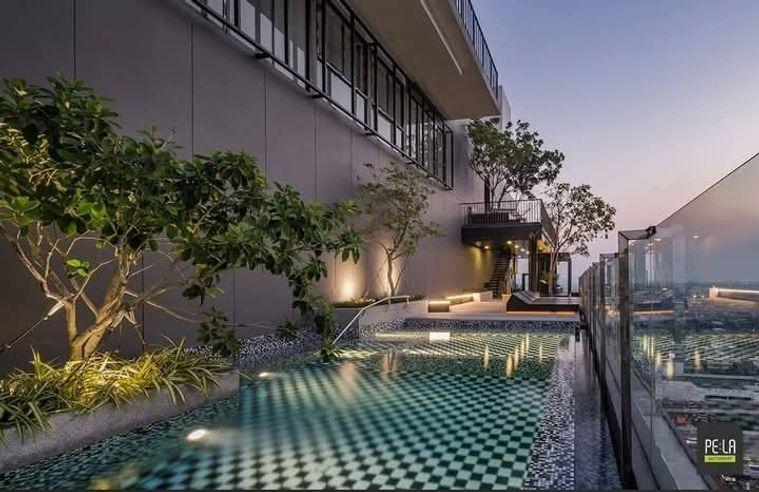 picture 1Bed | 1Bath | BTS Wutthakat | 37sqm | THB 12,000/mo | Fl.14 — Pe:la Condo Bangkok - 10/10
