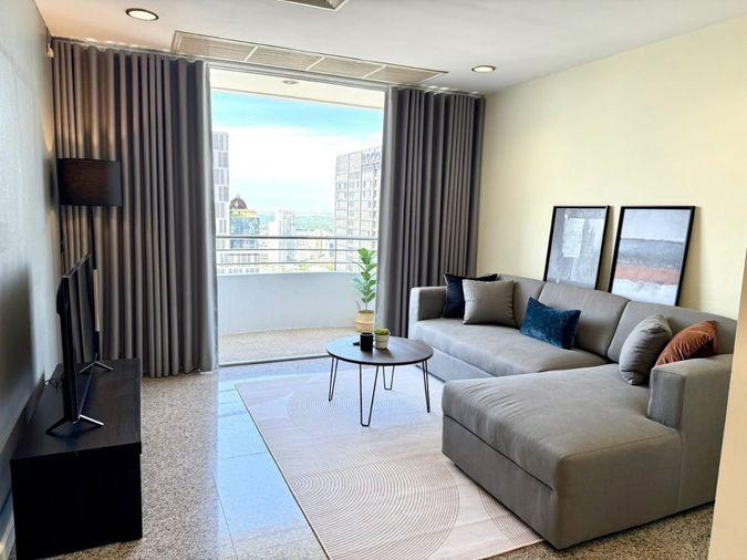 picture 2Bed | 2Bath | BTS Thong Lo | 98sqm | THB 36,000/mo | Fl.39 — Top View Tower Bangkok - 3/10