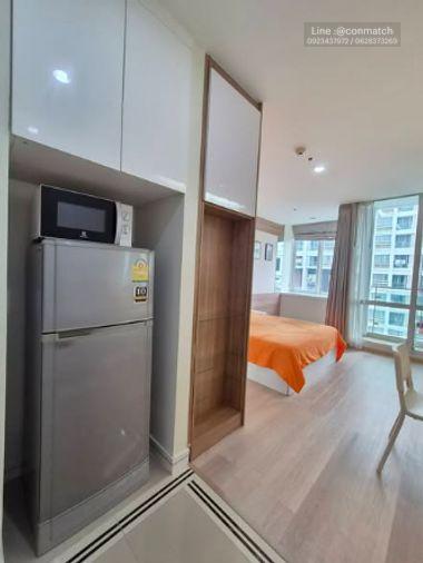 รูป สตูดิโอ | 1 ห้องน้ำ | MRT Huai Khwang | 37.8 ตร.ม. | 13,000 บาท/เดือน | ชั้น 6 — Tc Green กรุงเทพฯ - รูปที่ 4/5