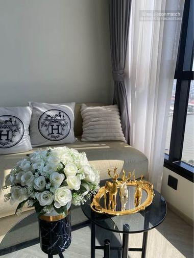 รูป สตูดิโอ | 1 ห้องน้ำ | BTS Krung Thon Buri | 25 ตร.ม. | 15,000 บาท/เดือน | ชั้น 30 — Chapter Charoennakhon กรุงเทพฯ - รูปที่ 1/5