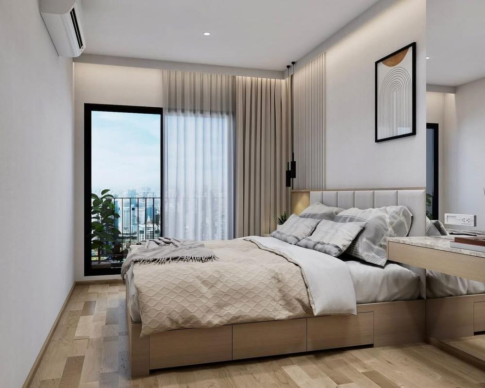รูป 1 ห้องนอน | 1 ห้องน้ำ | MRT Queen Sirikit National Convention Centre | 35 ตร.ม. | 33,000 บาท/เดือน | ชั้น 19 — Life Rama 4 - Asoke กรุงเทพฯ - รูปที่ 5/10