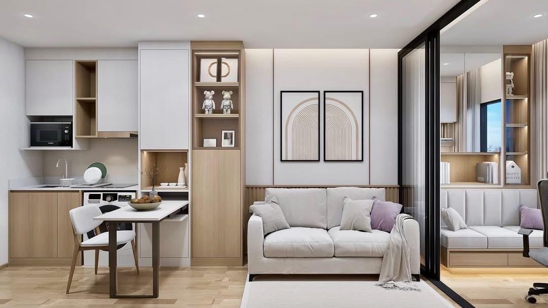 รูป 1 ห้องนอน | 1 ห้องน้ำ | MRT Queen Sirikit National Convention Centre | 35 ตร.ม. | 33,000 บาท/เดือน | ชั้น 19 — Life Rama 4 - Asoke กรุงเทพฯ - รูปที่ 7/10