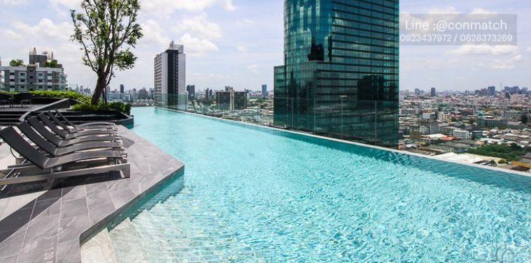 รูป 1 ห้องนอน | 1 ห้องน้ำ | MRT Phra Ram 9 | 44 ตร.ม. | 37,000 บาท/เดือน | ชั้น 16 — Knightsbridge Space Rama 9 กรุงเทพฯ - รูปที่ 1/10