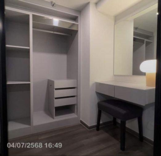 รูป 1 ห้องนอน | 1 ห้องน้ำ | MRT Phra Ram 9 | 44 ตร.ม. | 37,000 บาท/เดือน | ชั้น 16 — Knightsbridge Space Rama 9 กรุงเทพฯ - รูปที่ 9/10