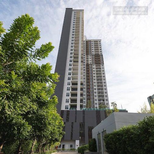 รูป 1 ห้องนอน | 1 ห้องน้ำ | MRT Nonthaburi Civic Center | 32 ตร.ม. | 9,000 บาท/เดือน | ชั้น 8 — The Trust Condo กรุงเทพฯ - รูปที่ 1/10