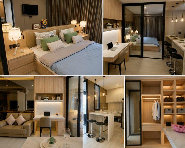 picture 1Bed | 1Bath | MRT Phetchaburi | 36sqm | THB 25,000/mo | Fl.22 — Life Asoke Bangkok - 1/1