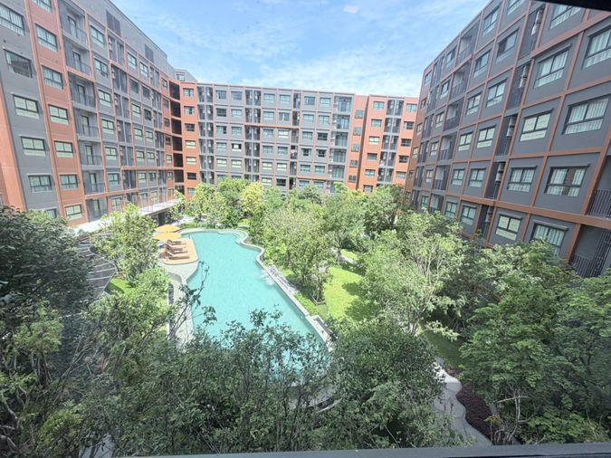 รูป วิวสระ 🏙️ ให้เช่า ดีคอนโด คีรี  for rent dcondo kiri 11,500 บาท/เดือน ชั้น 4 ตึก B นัดชมห้องได้ LINE: @802dkhwu - รูปที่ 1/5