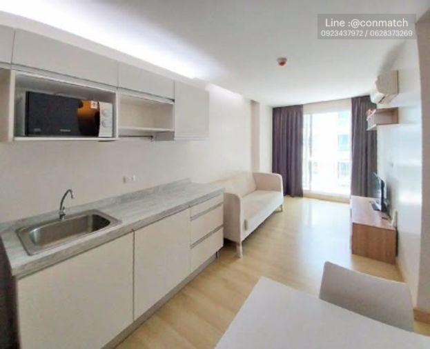 รูป 1 ห้องนอน | 1 ห้องน้ำ | MRT Huai Khwang | 28 ตร.ม. | 12,000 บาท/เดือน | ชั้น 6 — Emerald Ratchada Condo กรุงเทพฯ - รูปที่ 2/2