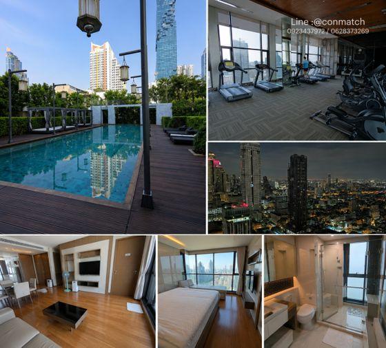 รูป 1 ห้องนอน | 1 ห้องน้ำ | BTS Saphan Taksin | 75 ตร.ม. | 47,000 บาท/เดือน | ชั้น 38 — The Address Sathorn กรุงเทพฯ - รูปที่ 2/2