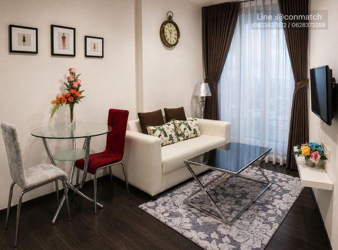 รูป 1 ห้องนอน | 1 ห้องน้ำ | MRT Sukhumvit | 34 ตร.ม. | 34,000 บาท/เดือน | ชั้น 12 — Edge Sukhumvit 23 กรุงเทพฯ - รูปที่ 1/2