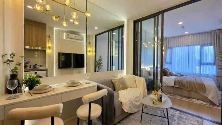 picture 1Bed | 1Bath | MRT Phetchaburi | 29sqm | THB 24,000/mo | Fl.31 — Life Asoke Bangkok - 4/5
