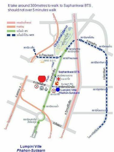 รูป สตูดิโอ | 1 ห้องน้ำ | BTS Saphan Khwai | 31 ตร.ม. | 11,000 บาท/เดือน | ชั้น 9 — Lumpini Ville Pahol-Sutisarn กรุงเทพฯ - รูปที่ 5/5