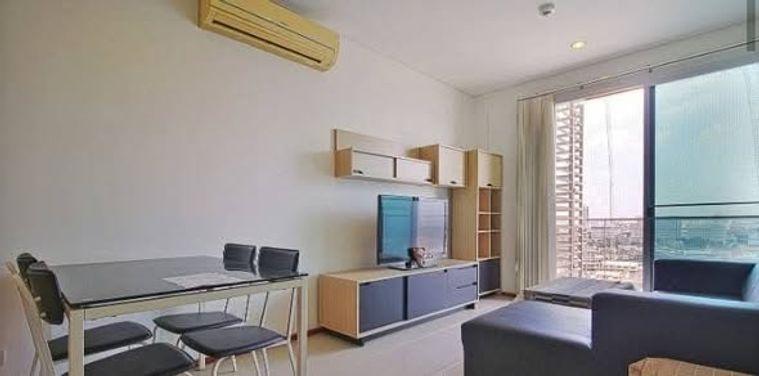 รูป 1 ห้องนอน | 1 ห้องน้ำ | BTS Krung Thon Buri | 60 ตร.ม. | 24,000 บาท/เดือน | ชั้น 15 — Villa Sathorn กรุงเทพฯ - รูปที่ 1/1