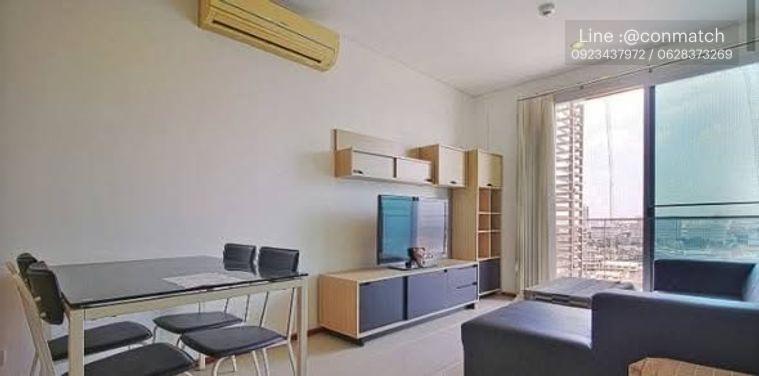 รูป 1 ห้องนอน | 1 ห้องน้ำ | BTS Krung Thon Buri | 60 ตร.ม. | 24,000 บาท/เดือน | ชั้น 15 — Villa Sathorn กรุงเทพฯ - รูปที่ 1/1