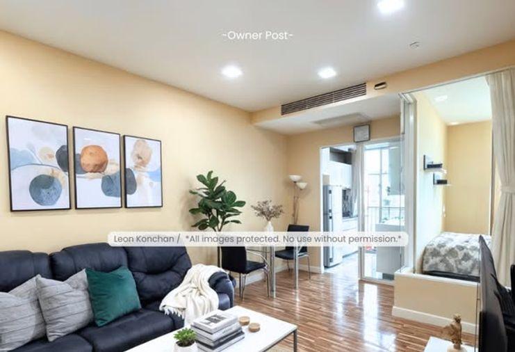 รูป 1 ห้องนอน | 1 ห้องน้ำ | BTS Punnawithi | 45 ตร.ม. | 19,000 บาท/เดือน | ชั้น 9 — The Room Sukhumvit 62 กรุงเทพฯ - รูปที่ 4/5