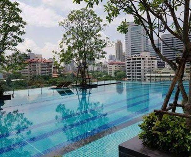 รูป 1 ห้องนอน | 1 ห้องน้ำ | MRT Phetchaburi | 37.5 ตร.ม. | 27,000 บาท/เดือน | ชั้น 22 — Q Asoke กรุงเทพฯ - รูปที่ 2/4