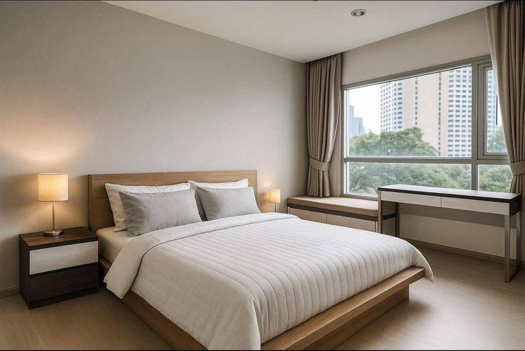 picture 2Bed | 2Bath | MRT Huai Khwang | 55sqm | THB 27,000/mo | Fl.11 — Life Ratchada Bangkok - 6/10