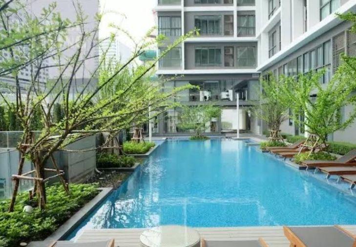รูป 1 ห้องนอน | 1 ห้องน้ำ | MRT Phetchaburi | 27 ตร.ม. | 18,000 บาท/เดือน | ชั้น 21 — Ideo Mobi RAMA9 -Asoke กรุงเทพฯ - รูปที่ 1/2