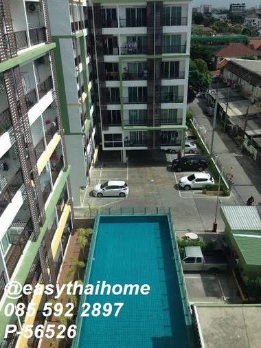 รูป 🔥 คอนโดใกล้ BTS ปุณณวิถี ให้เช่า! The Green 2 @ Sukhumvit 101 [P-56526] 2 นอน 1 น้ำ 58 ตรม. ชั้น 5 วิวสระ | Line@easythaihome 085-592-2897 - รูปที่ 10/10