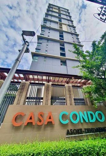 รูป 1 ห้องนอน | 1 ห้องน้ำ | MRT Phra Ram 9 | 27 ตร.ม. | 12,000 บาท/เดือน | ชั้น 14 — Casa Condo Asoke-Dindaeng กรุงเทพฯ - รูปที่ 1/1