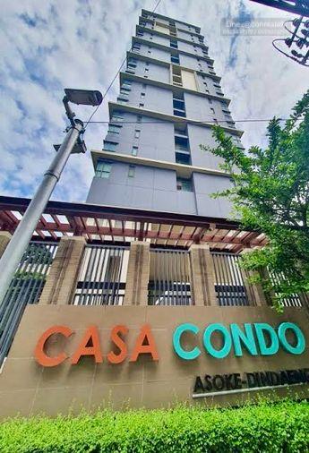รูป 1 ห้องนอน | 1 ห้องน้ำ | MRT Phra Ram 9 | 27 ตร.ม. | 12,000 บาท/เดือน | ชั้น 14 — Casa Condo Asoke-Dindaeng กรุงเทพฯ - รูปที่ 1/1