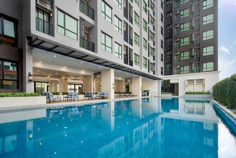 รูป 2 ห้องนอน | 1 ห้องน้ำ | BTS Yaek Lam Sali | 46 ตร.ม. | 23,000 บาท/เดือน | ชั้น 4 — Knightsbridge Collage Ramkhamhaeng กรุงเทพฯ - รูปที่ 5/10