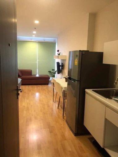 picture Studio | 1Bath | MRT Phra Ram 9 | 27sqm | THB 10,000/mo | Fl.23 — Casa Condo Asoke-Dindaeng Bangkok - 3/4