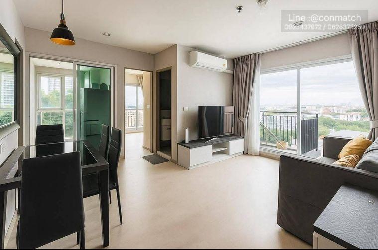 picture 2Bed | 2Bath | MRT Huai Khwang | 55sqm | THB 27,000/mo | Fl.11 — Life Ratchada Bangkok - 9/10
