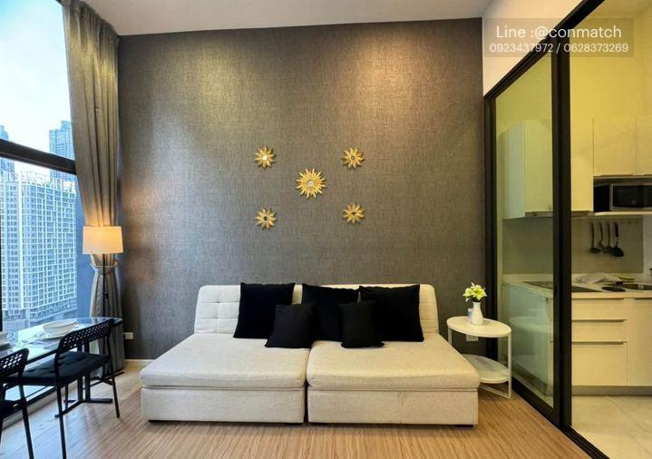picture 1Bed | 1Bath | MRT Phra Ram 9 | 37sqm | THB 22,000/mo | Fl.16 — Chewathai Residence Asoke Bangkok - 1/10