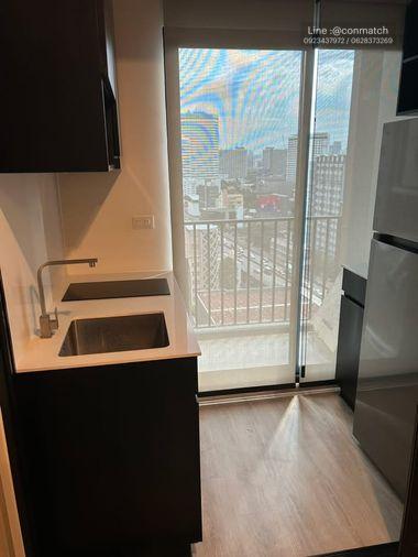 picture 1Bed | 1Bath | MRT Phra Ram 9 | 30sqm | THB 22,000/mo | Fl.15 — Nue District R9 Bangkok - 1/4