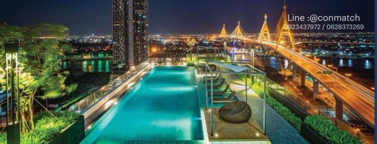 รูป 1 ห้องนอน | 1 ห้องน้ำ | BTS Surasak | 29 ตร.ม. | 15,000 บาท/เดือน | ชั้น 22 — Lumpini Place Riverside กรุงเทพฯ - รูปที่ 3/10