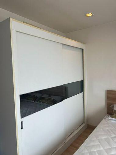 picture Studio | 1Bath | MRT Phra Ram 9 | 26sqm | THB 10,000/mo | Fl.27 — Casa Condo Asoke-Dindaeng Bangkok - 2/5
