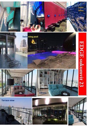 รูป 1 ห้องนอน | 1 ห้องน้ำ | MRT Sukhumvit | 31 ตร.ม. | 25,000 บาท/เดือน | ชั้น 15 — Edge Sukhumvit 23 กรุงเทพฯ - รูปที่ 10/10