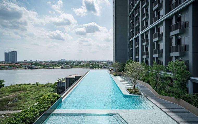 รูป 1 ห้องนอน | 1 ห้องน้ำ | MRT Phra Nang Klao | 25 ตร.ม. | 11,000 บาท/เดือน | ชั้น 36 — The Politan Aqua กรุงเทพฯ - รูปที่ 3/10
